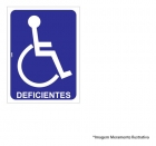 Placa Sinal.pvc 15x20cm Deficientes Ref2330