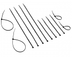Abracadeira Nylon Brasfort 2,5Mmx100Mm Pt 100Pcs 8852