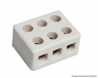 Conector Porcelana 16Mm 3 Polos 04.14 c/12pçs