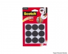 Feltro 3M Anti-Risco Redondo Preto C G 9Pcs Blister
