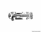 Ferrolho Portao Zincado Silvana 500-4" c/12pçs