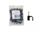 Fixa Fio P/Cabo C/Prego Aco Pr 08Mm 100 Pcs