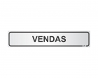 Placa Sinal.Alum F Vendas 05X25Cm