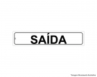 Placa Sinal.Pvc 05X25Cm Saida Ref2402