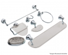 Kit Banheiro Abs Mondo 07Pcs Crom Fume