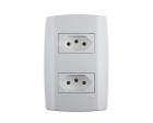 Tomada Dupla Ilumi Slim C/Pl 20A 250V 80121 Monobloco
