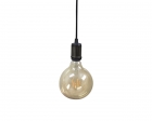 Pendente Decorativo Alum/Pvc Fio 1,0Mt Preto Blister