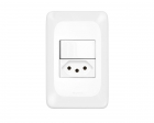 Interruptor Pial Pop Simples+Tom 2P+T 10A 4X2 Lgx103 C/Placa