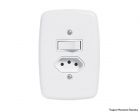 Interruptor Ideale Br 1 Par+Tom 2P+T C/Pl 10A 250V 3217 c/12pcs
