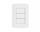 Placa Pluzi Modular C/3 Modulos Cegos