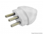Plug Desmontavel Macho 2P+T 10A/250V Br R1594 c/12pcs