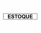 Placa Sinal.Pvc 05X25Cm Estoque Ref 1243