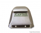 Caixa Carta Plast Grade Prata